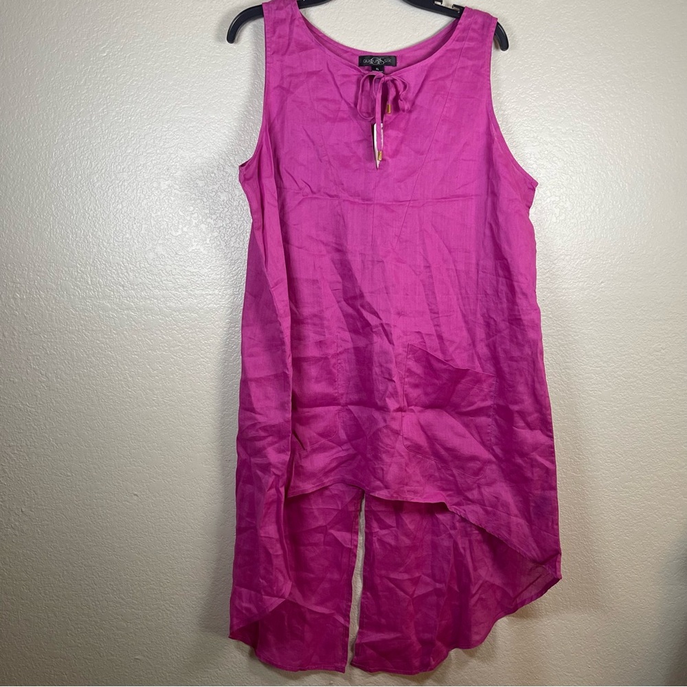 August Silk Hi- Low Sleeveless top SZ XL